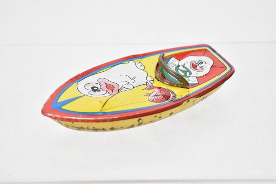 Amazon.co.jp: 無版権 オバケのQ太郎 ブリキ ボート 約10cm オバ